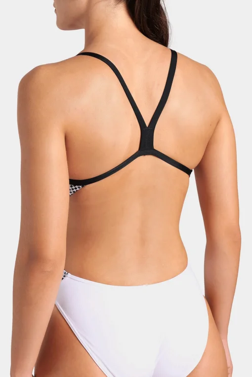 Купальник закритий для жінок Arena AIRBRUSH SWIMSUIT CHALLENGE BA білий, чорний, мультикольор Жін 38