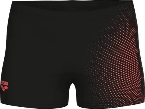 Плавки-шорти для хлопчиків Arena DIM LIGHT SWIM SHORT чорний, кораловий дитячий 128 см (008147-504)