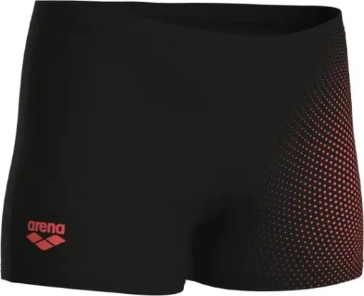 Плавки-шорти для хлопчиків Arena DIM LIGHT SWIM SHORT чорний, кораловий дитячий 128 см (008147-504)