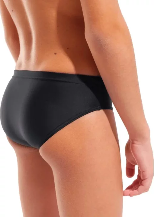 Плавки-сліпи для хлопчиків Arena DIM LIGHT SWIM BRIEFS чорний, кораловий дитячий 128 см (008148-504)