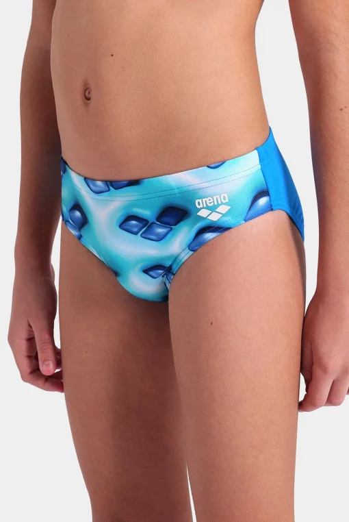 Плавки-сліпи для хлопців Arena FOAM SWIM BRIEFS білий, зелений, бірюзовий Діт