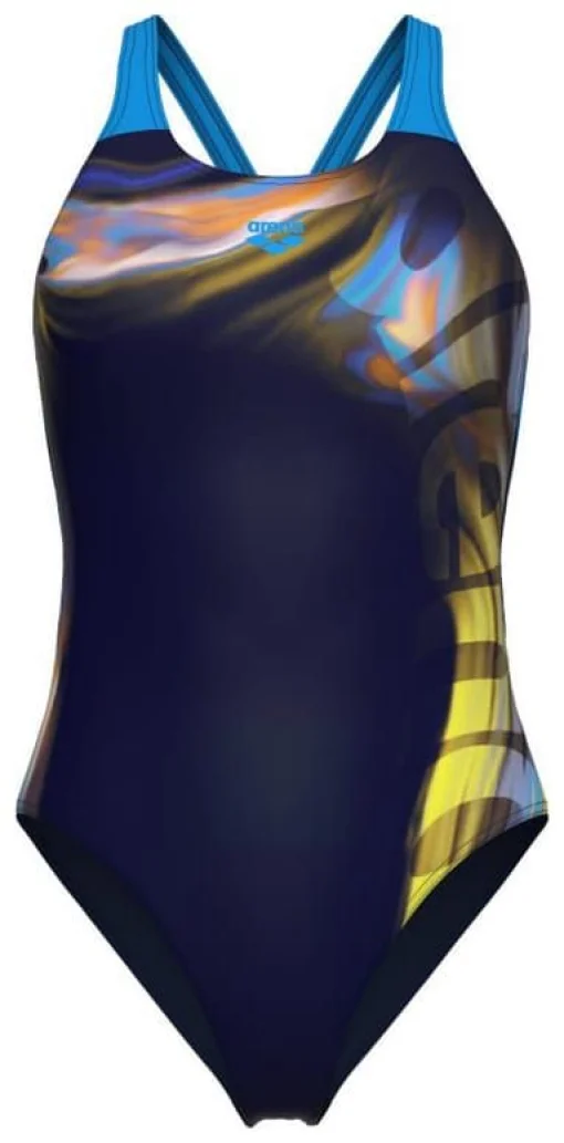 Купальник закритий для жінок Arena DREAMHLINE SWIMSUIT V BACK темно-синій Жін 44