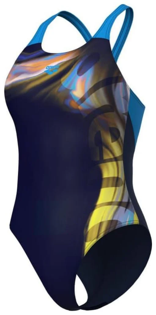 Купальник закритий для жінок Arena DREAMHLINE SWIMSUIT V BACK темно-синій Жін 44