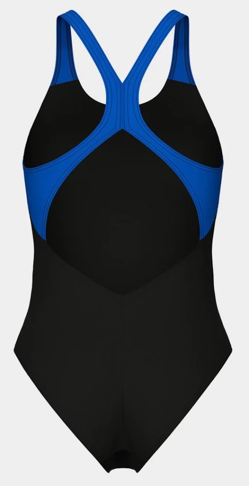 Купальник закритий для жінок Arena BREATH SWIMSUIT V BACK LB синій, чорний, бірюзовий Жін 36