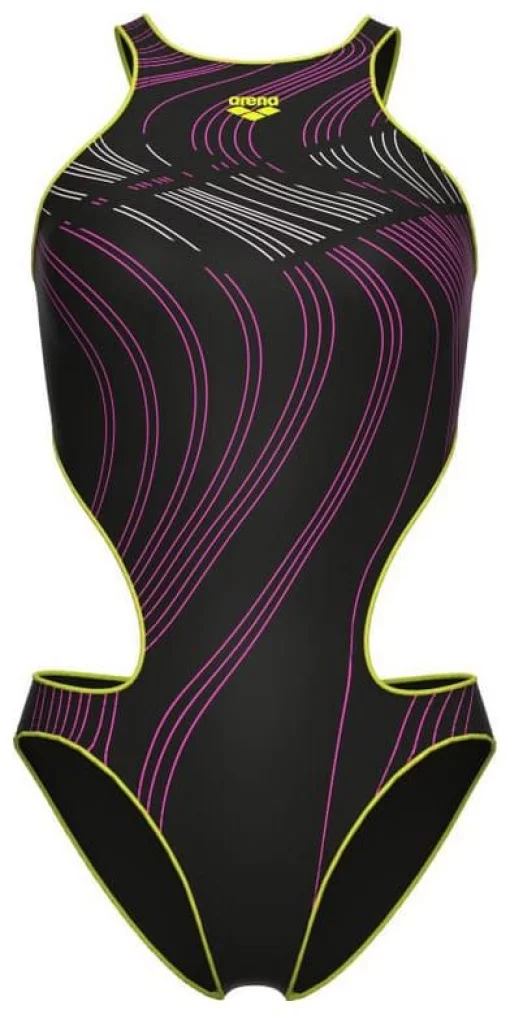 Купальник закритий для жінок Arena ONE STREAM SWIMSUIT чорний, рожевий Жін