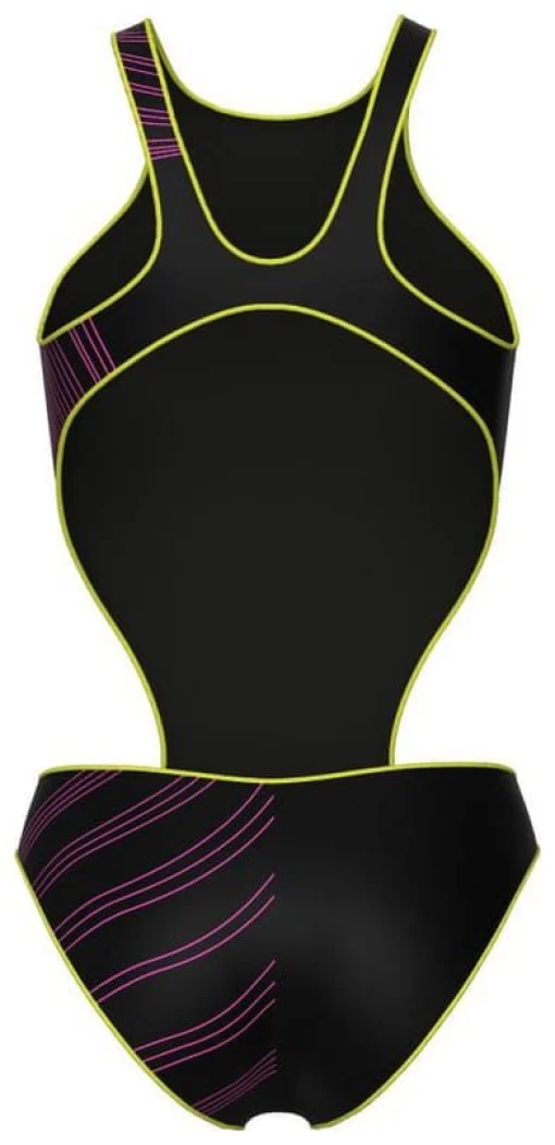 Купальник закритий для жінок Arena ONE STREAM SWIMSUIT чорний, рожевий Жін 40