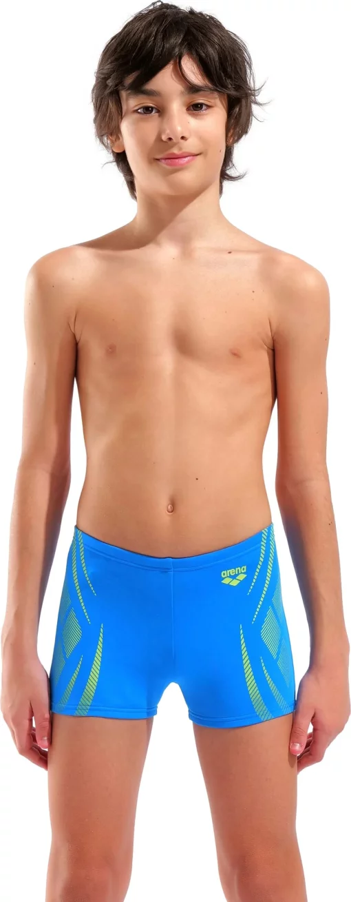 Плавки-шорти для хлопчиків Arena POSEIDONIA SWIM SHORT блакитний, жовтий дитячий 128 см (009008-806)