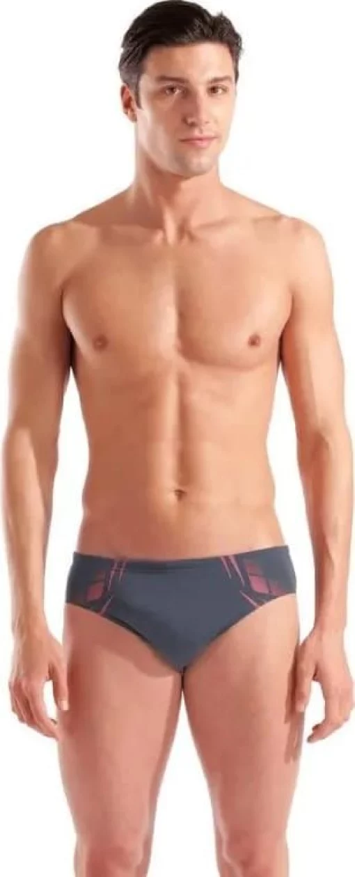 Плавки-сліпи для чоловіків Arena POSEIDONIA SWIM BRIEFS сірий, рожевий Чол 100 (009075-504)