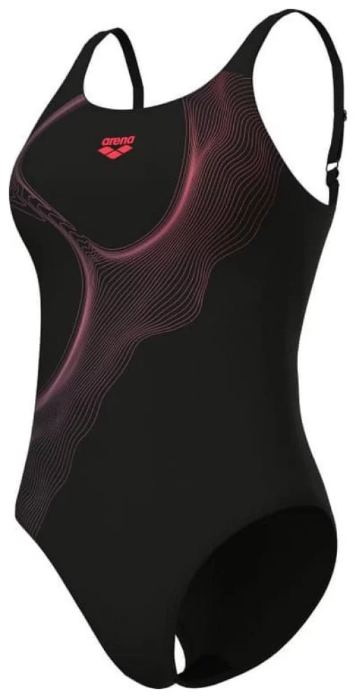 Купальник закритий для жінок Arena RIPPLES SWIMSUIT U BACK B чорний Жін 40