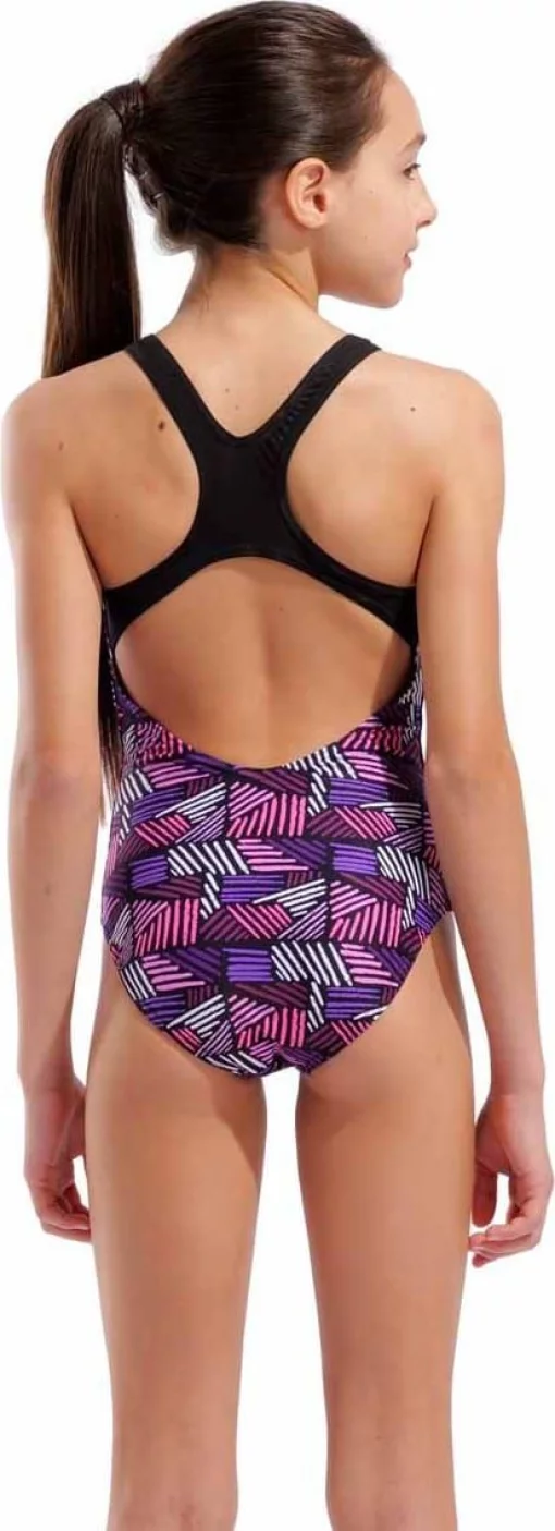 Купальник закритий для дівчат Arena CANDIES SWIMSUIT SWIM PRO BACK мультиколор дитячий 128 см (010285-990)
