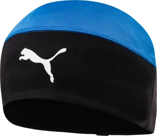 Шапка Puma LIGA Beanie синій, чорний One Size (022355-02)