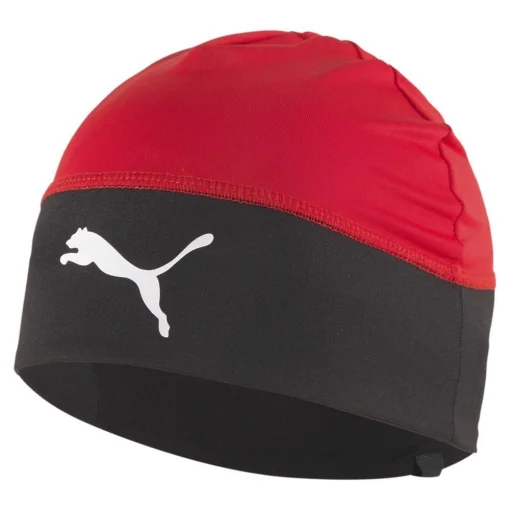 Шапка Puma teamLIGA Beanie Jr червоний, чорний OSFA (022786-01)