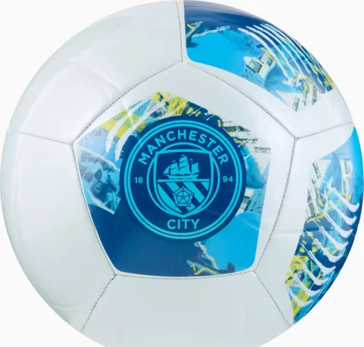 М'яч футбольний Puma MCFC ftblNRGY Ball білий, синій 5 (084546-75)
