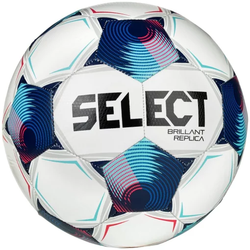 М'яч футбольний Select BRILLANT REPLICA v25 білий, синій Уні 4