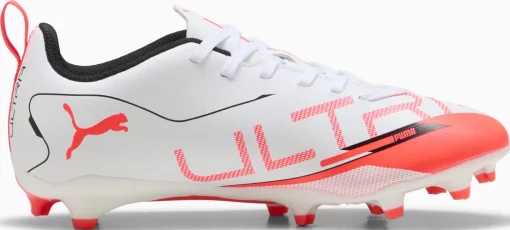 Бутси дитячі Puma ULTRA 5 PLAY FG/AG Jr білий, помаранчевий Діт 34.5