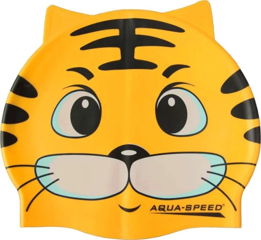 Шапка для плавання Aqua Speed ZOO CAT 5529 жовтий кіт Діт OSFM