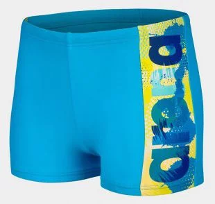 Плавки-боксери для хлопців Arena LIGHT TRICKS SWIM SHORT блакитний, салатовий, синій Діт 152 см