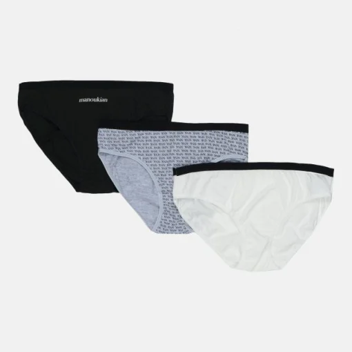 Труси Manoukian SLIPS-X3-FEMME сірий, чорний, білий Жін L