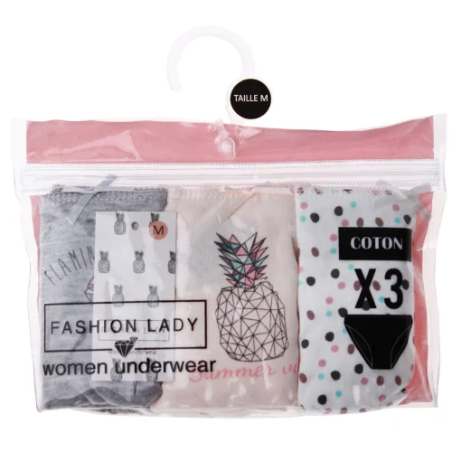 Труси Fashion Lady SLI SLIP F сірий, білий, бежевий Жін M