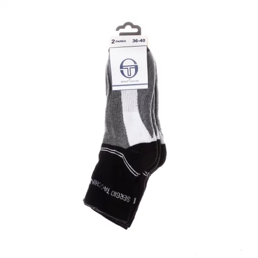 Шкарпетки Sergio Tacchini 3-pack чорний, сірий, білий Уні 36-40