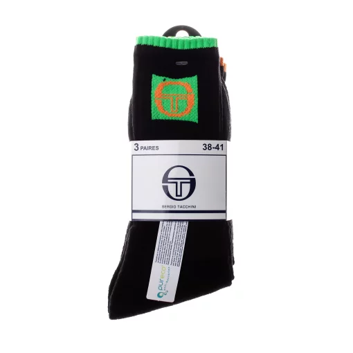 Шкарпетки Sergio Tacchini 3-pack зелений, жовтий, помаранчевий Жін 35-37