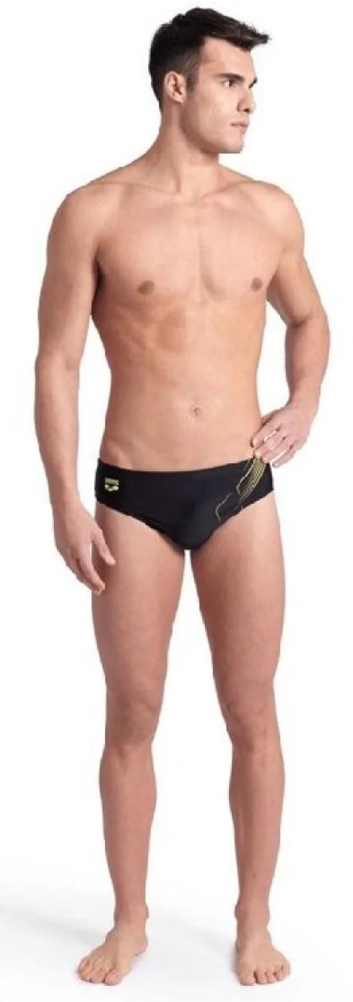 Плавки Arena DIVE SWIM BRIEF чорний, жовтий Чол