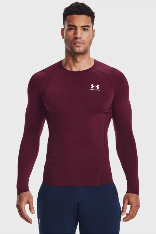 Лонгслів Under Armour HG Armour Comp LS бордовий Чол LG