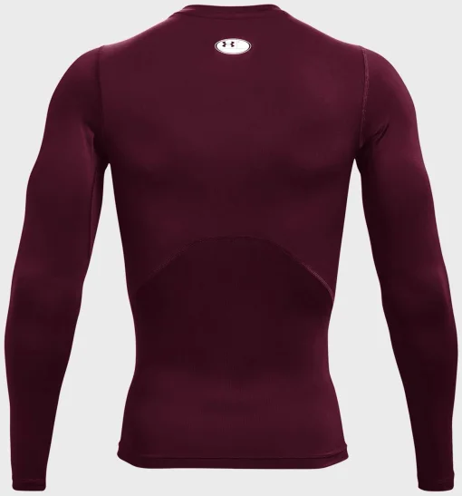 Лонгслів UA HG Armour Comp LS бордовий Чол XL