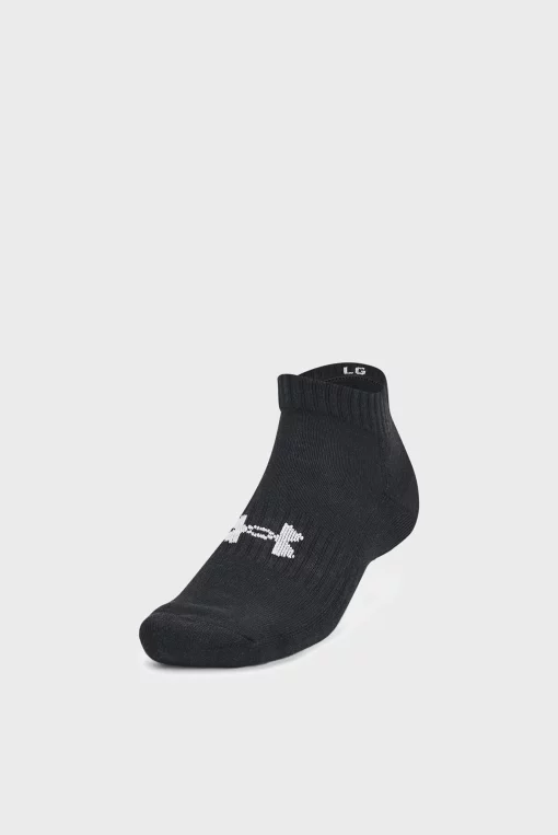Шкарпетки Under Armour Core Low Cut 3pk чорний, сірий, білий Уні MD