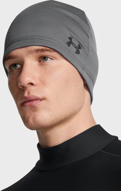 Шапка UA Storm Beanie сірий Чол One Size (1365918-025)