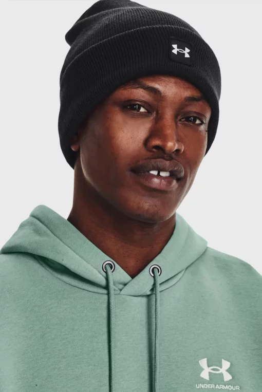 Шапка Under Armour Halftime Cuff чорний, білий Чол OSFM