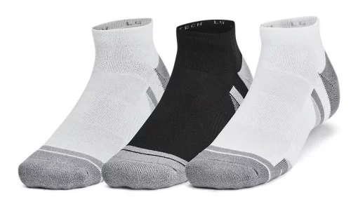 Шкарпетки Under Armour Performance Tech 3pk Low чорний, сірий Уні XL