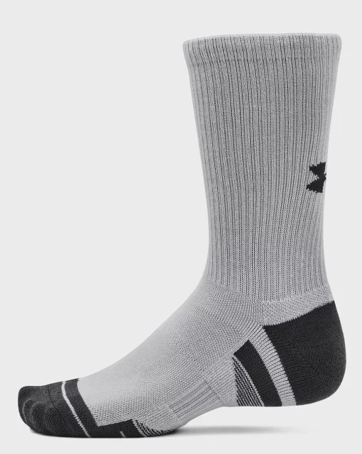 Шкарпетки Under Armour Performance Tech 3pk Crew сірий Уні MD