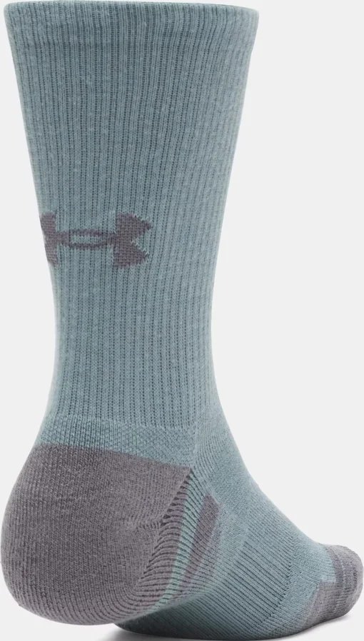 Шкарпетки Under Armour Performance Tech 3pk Crew синій, бежевий, бірюзовий XL (1379512-587)