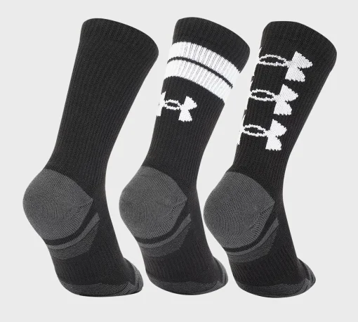Шкарпетки Under Armour Perf Tech Nov 3pk Crew чорний Уні LG