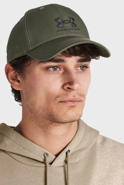 Кепка UA Men's Sportstyle Lockup Adj оливковий Чол OSFM