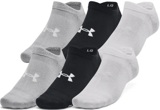Шкарпетки Under Armour Essential No Show 6pk білий, чорний, сірий Уні XL