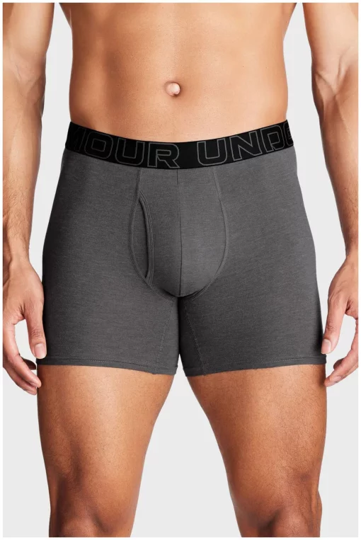 Труси Underwear Boxers UA PERFORMANCE COTTON - SOLID 6 3PK сірий Чол LG