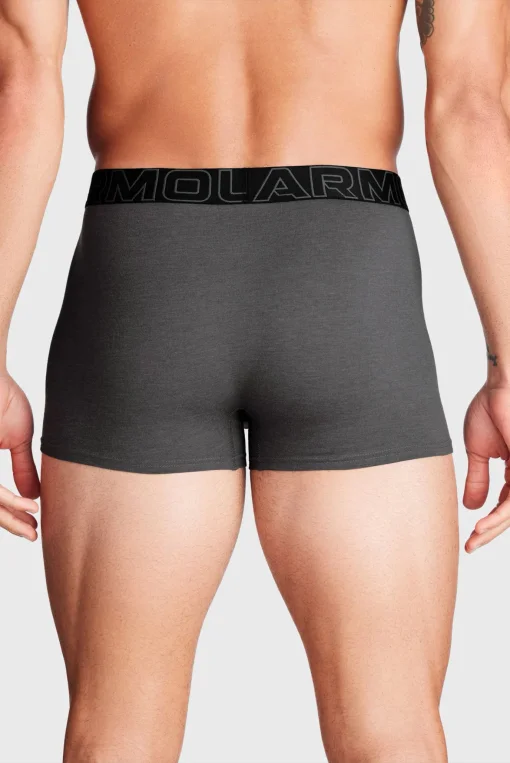 Труси Under Armour PERFORMANCE COTTON - SOLID 3 3PK сірий, червоний, чорний Чол MD