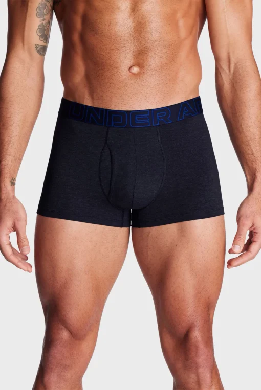 Труси Under Armour M Perf Cotton 3in синій, сірий, темно-синій LG (1383891-410)