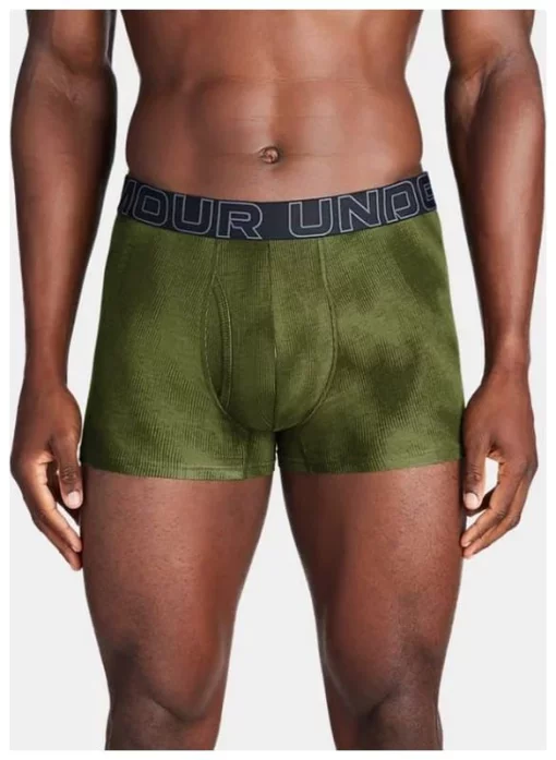 Труси UA PERFORMANCE COTTON - PRINT 3 IN 3PK зелений, сірий, чорний Чол L