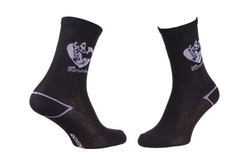 Шкарпетки MINNIE CLAIR TETE DE MINNIE DANS COEUR чорний, фіолетовий Діт 35 - 41