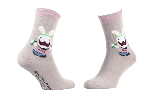 Шкарпетки LAPINS CRETINS LAPIN FAIT DES ALTERE бежевий Діт 35 - 41