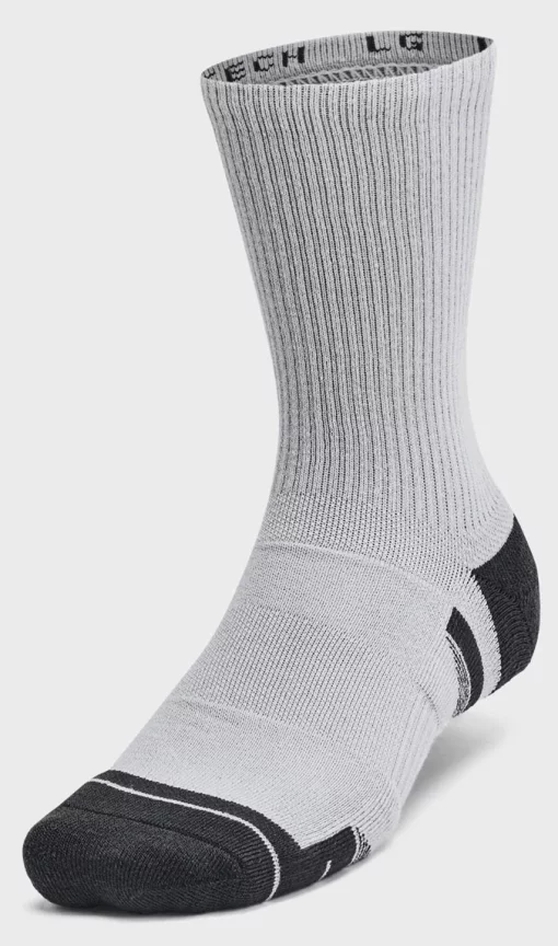 Шкарпетки Under Armour Unisex Perf Tech 6pk Crew чорний, сірий, білий Уні LG