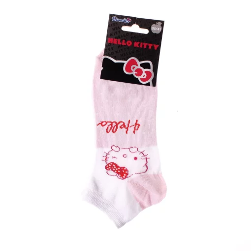 Шкарпетки HELLO KITTY TETE HK + POIS білий Діт 35 - 41