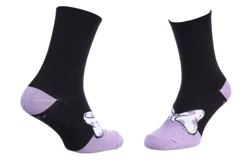 Шкарпетки MINNIE CLAIR NOEUD чорний, фіолетовий Діт 36-41