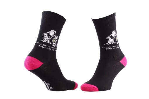 Шкарпетки Disney Winnie L Ourson Winnie + Porcinet 1 чорний Діт 36-41