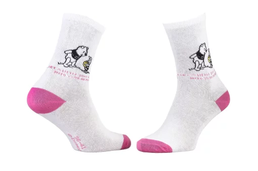 Шкарпетки Disney Winnie L Ourson Winnie + Porcinet 1 блідо-сіро-жовтий Діт 36-41