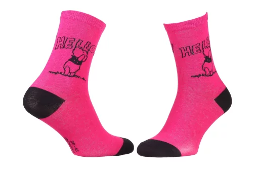 Шкарпетки Disney Winnie L Ourson Winnie + Hello Total 1 пурпурний Діт 36-41