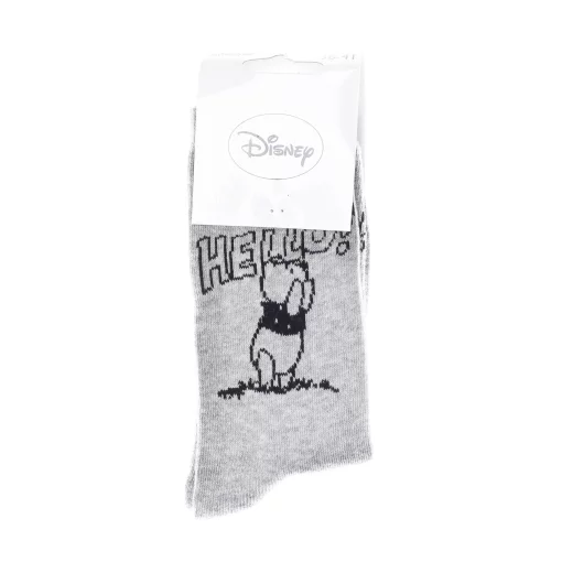 Шкарпетки Disney Winnie L Ourson Winnie + Hello Total 1 сірий Діт 36-41